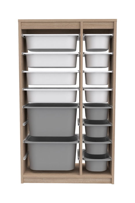 Hanah Home Montana Xs 2D4N8U - Blanco y Gris Sonomo Hanah Home Montana Xs 2D4N8U - Blanco y Gris Sonomo